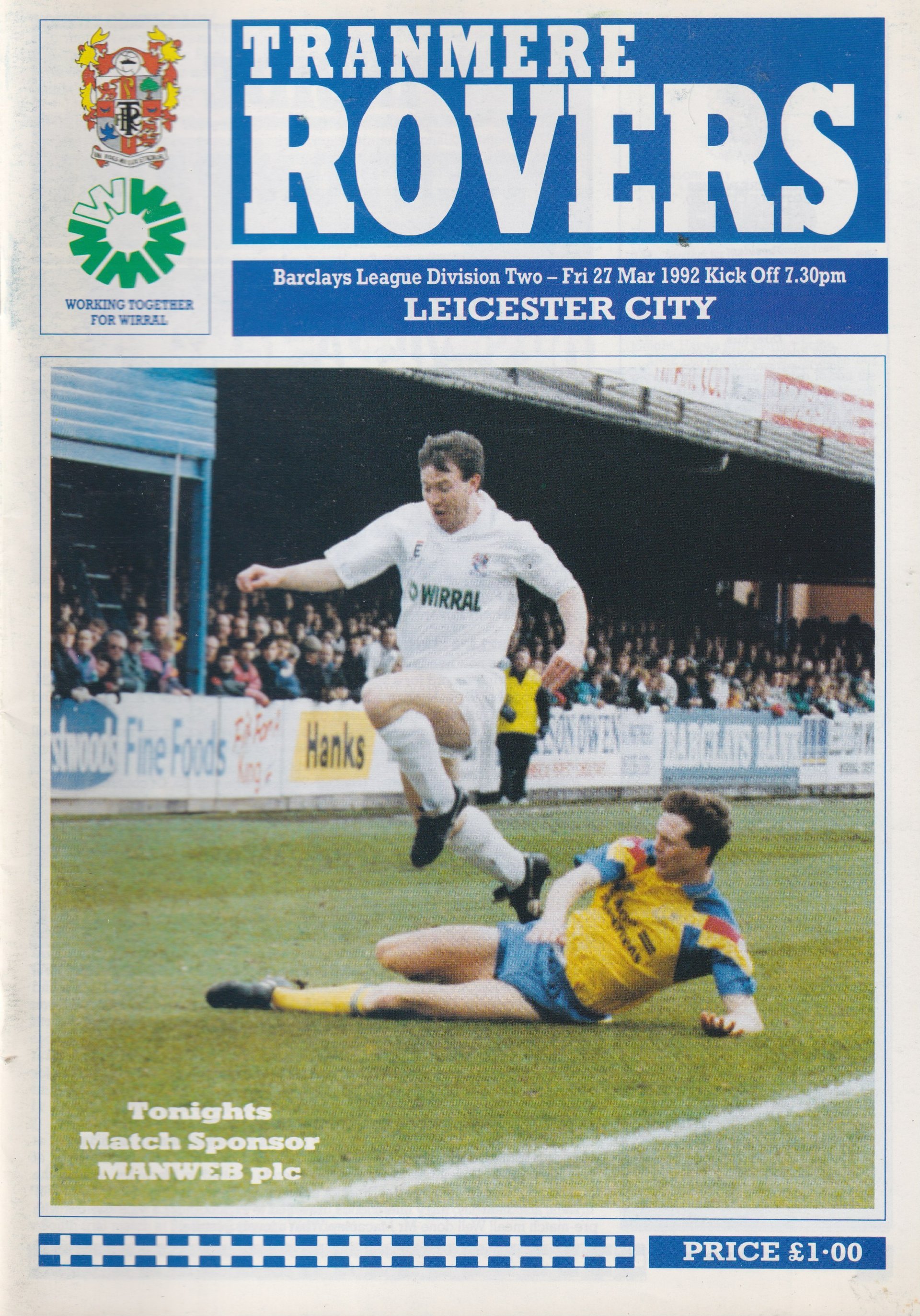Tranmere Rovers v Leicester City match programme